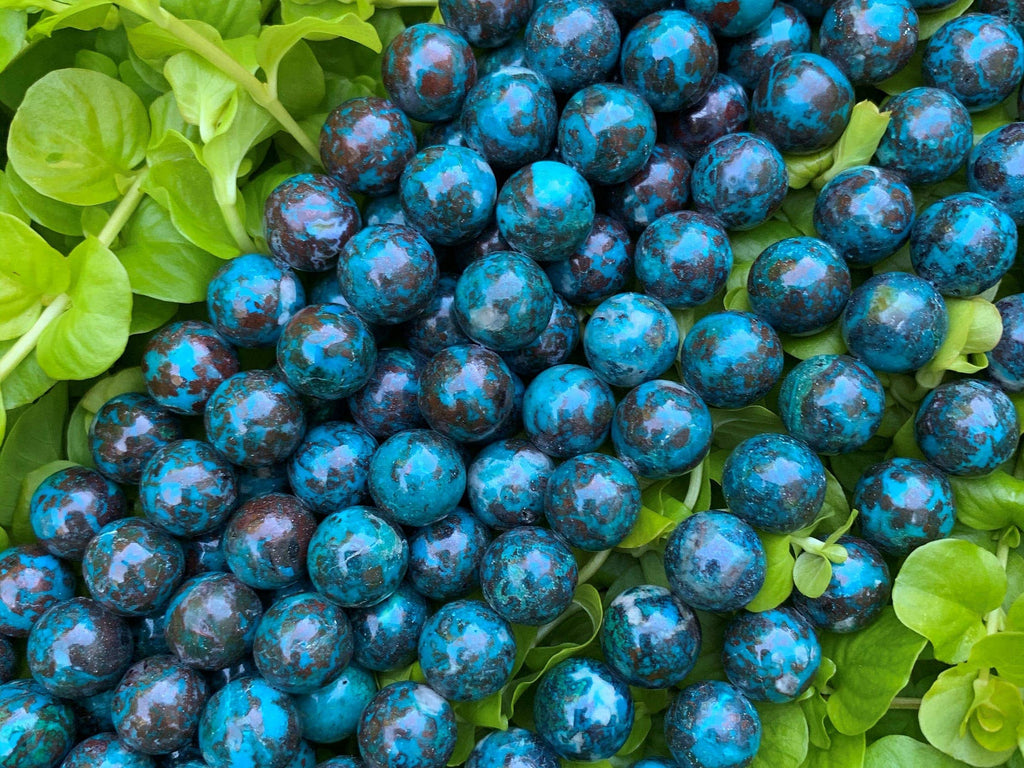 Top Quality Natural Chryscolla Beads, 10mm/12mm round smooth natural Chryscolla Beads, 15.5" Full Strand, sku#R309