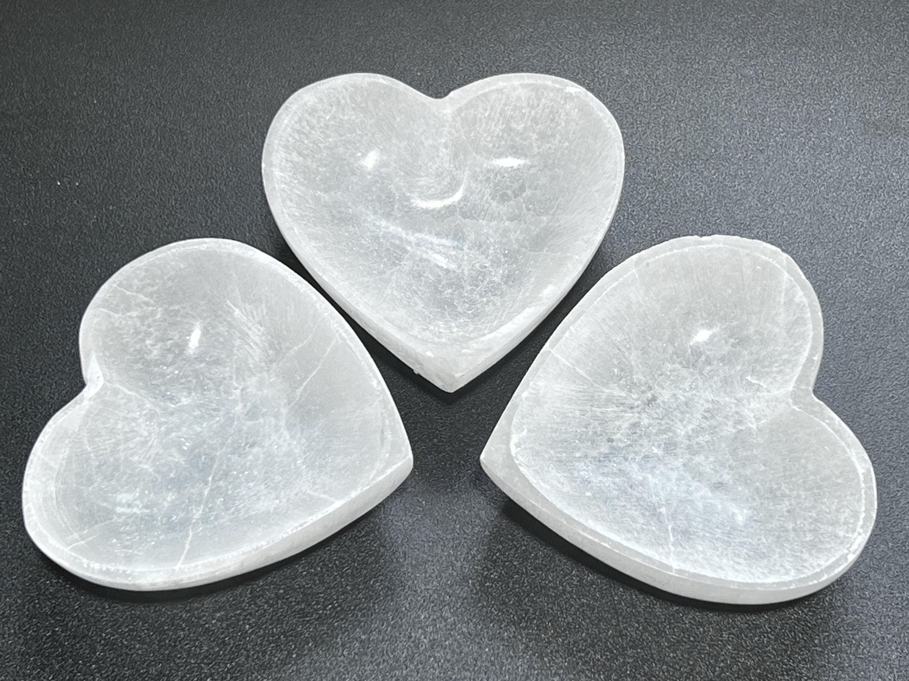 Selenite Crystal Heart Bowl (4 Inch)