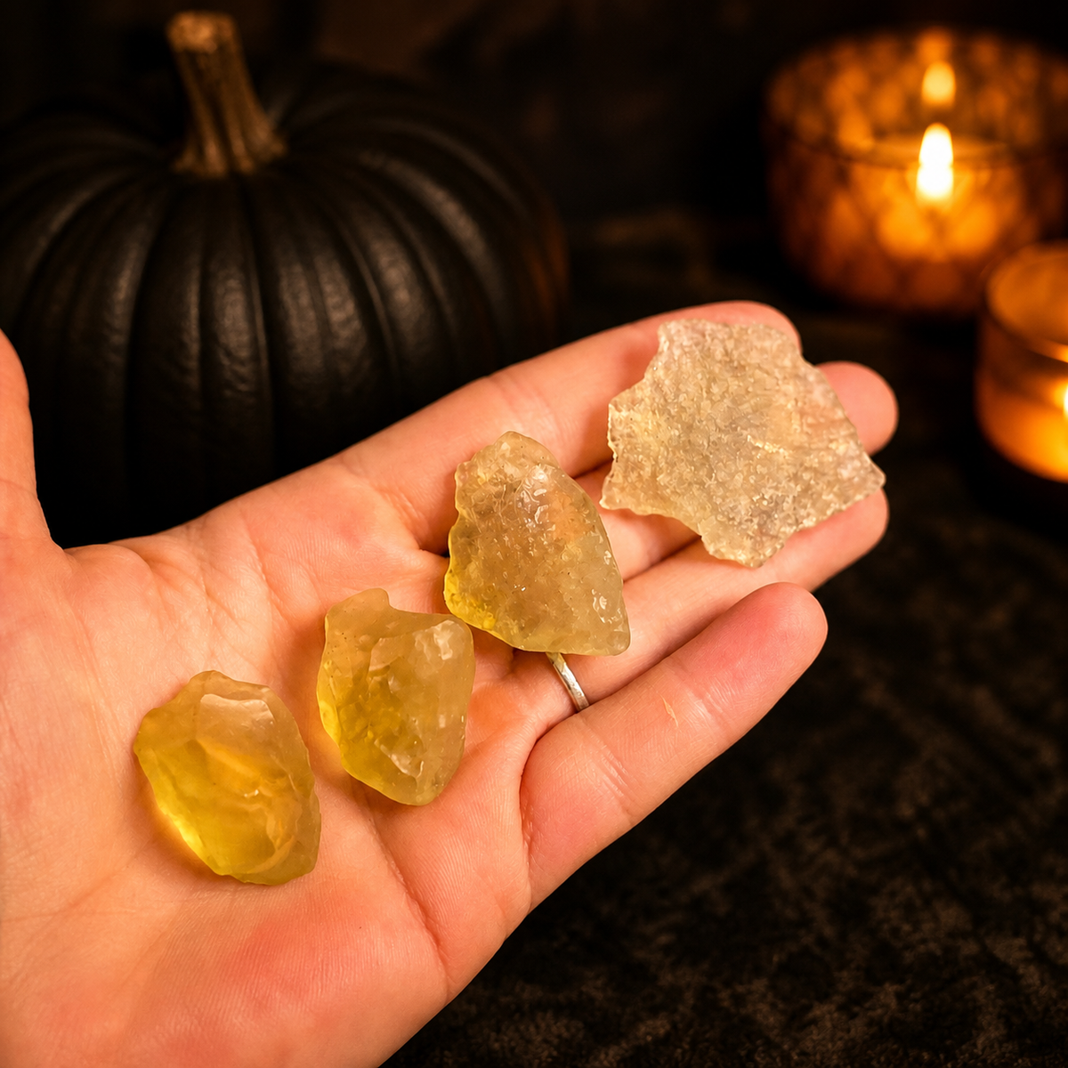 Libyan Desert Glass, Libyan Gold Tektite, Rare Crystals