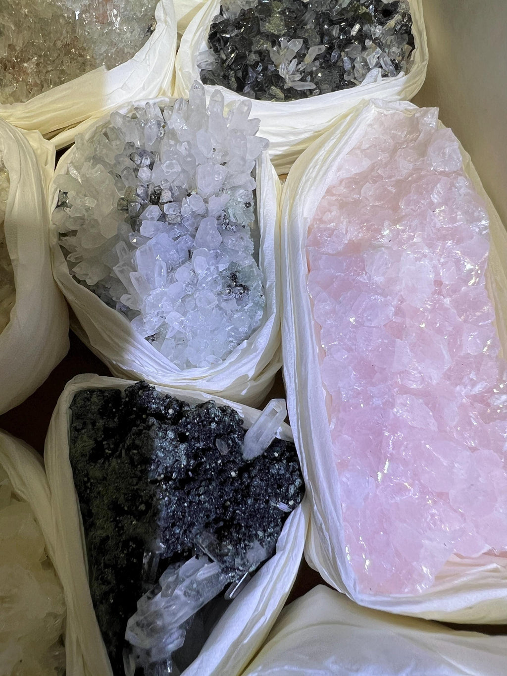 Bolivian Minerals Crystal Mixed Collection (Large 15x10 Inch Flat)