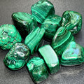 Malachite Tumbled Stones (Large Extra Quality Premium)