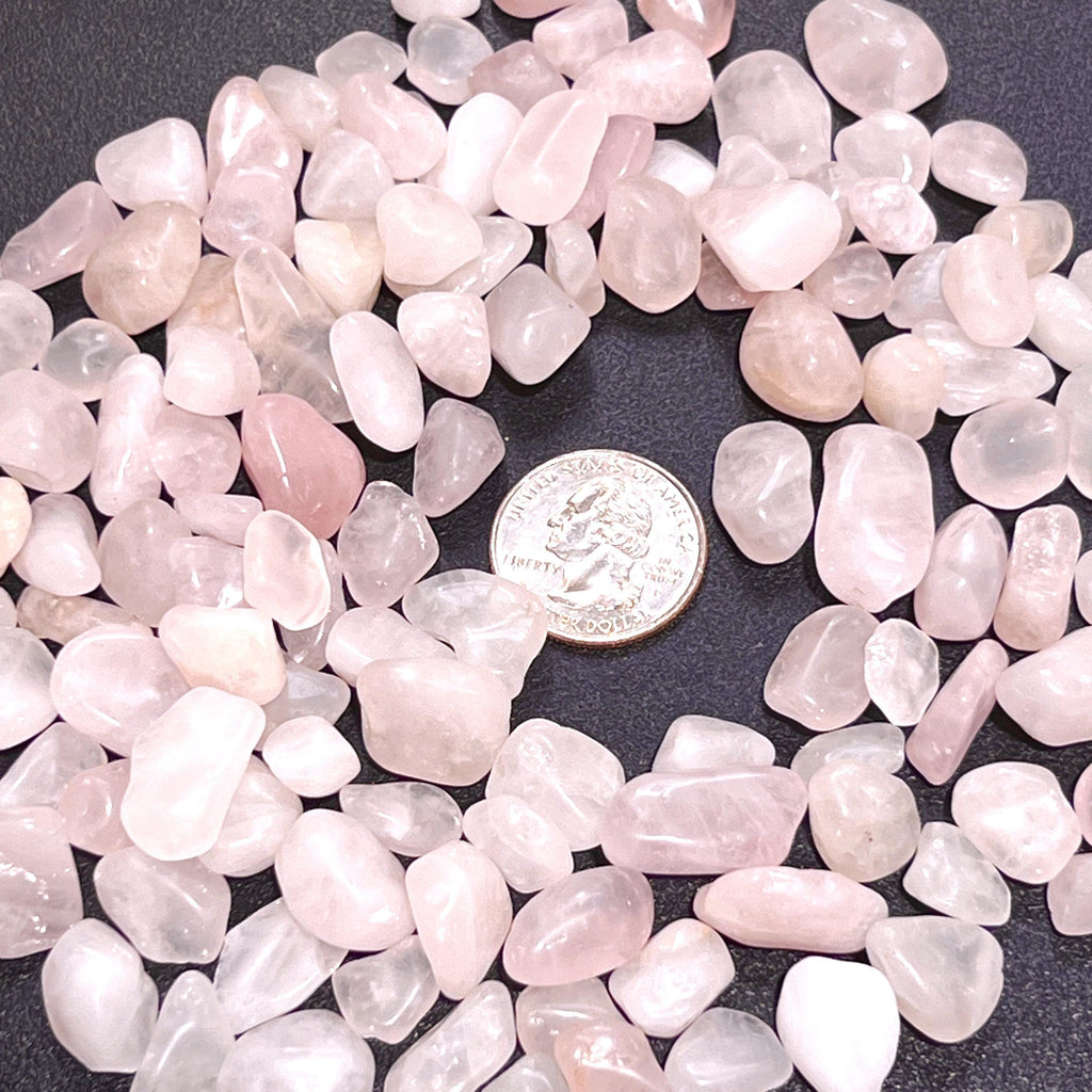 Pink Rose Quartz Small Tumbled Stones