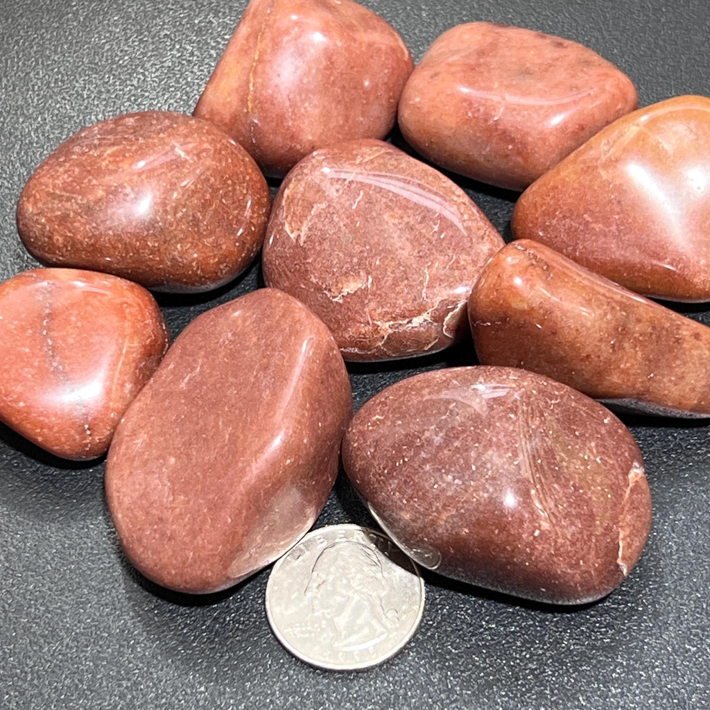 Large Red Brown Jasper Tumbled Stones