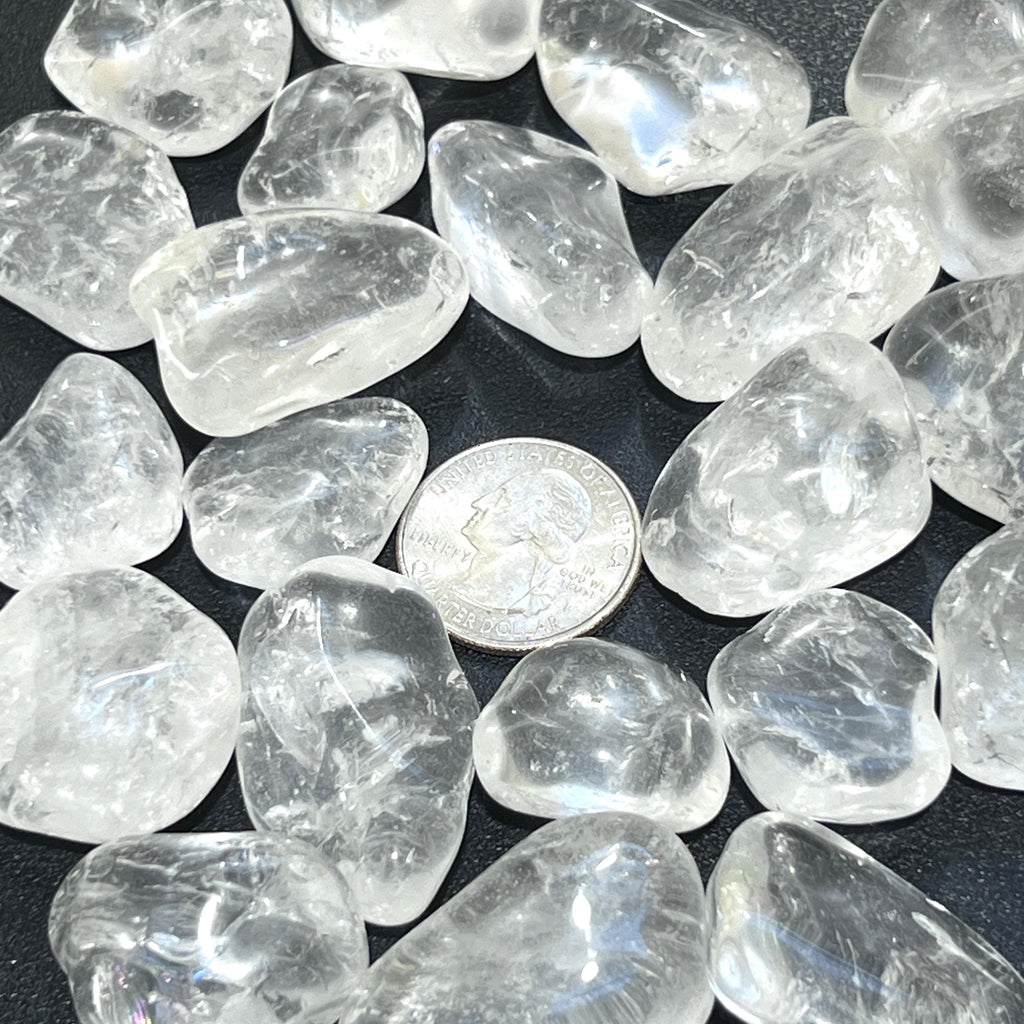 Clear Quartz Crystal Tumbled Stones