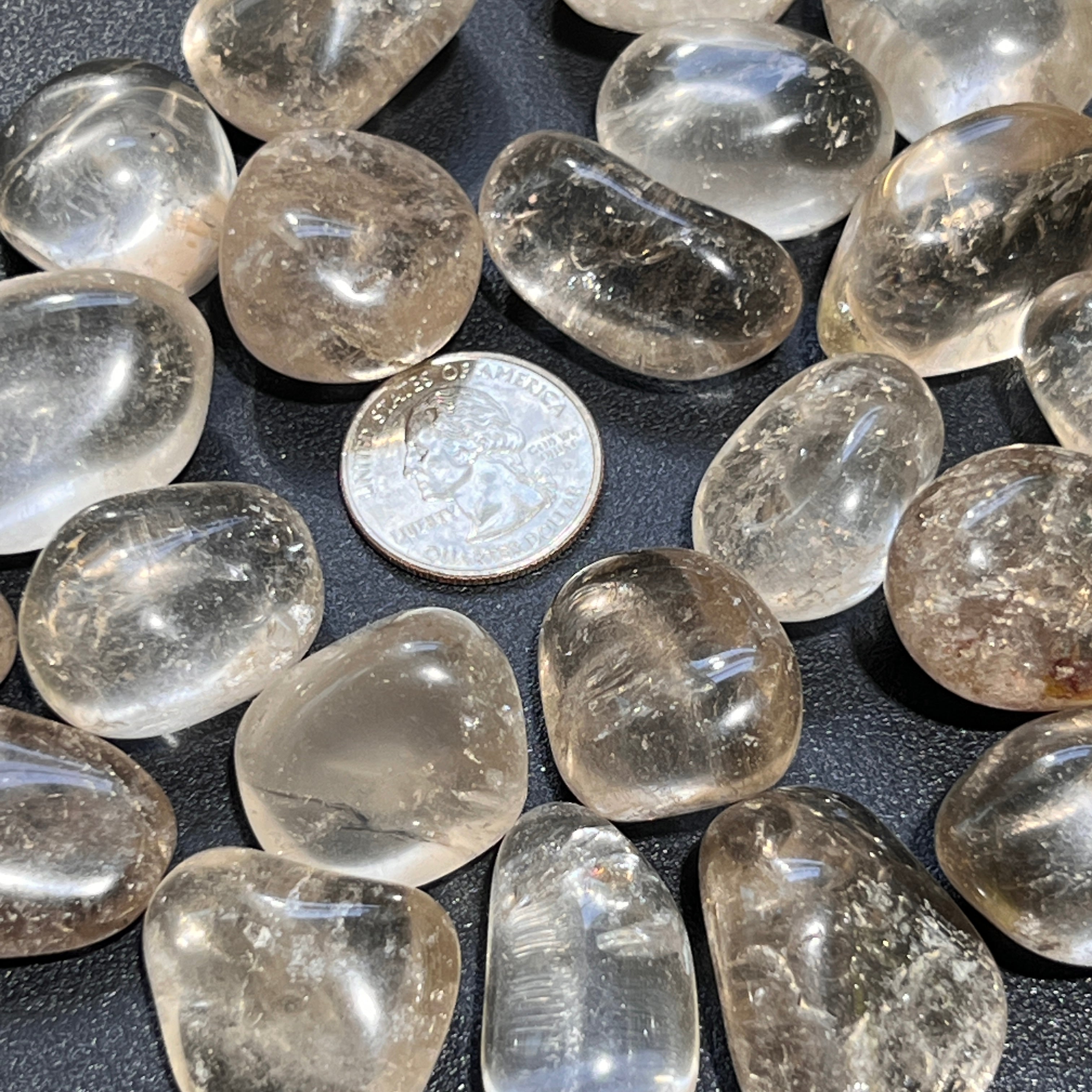 Smoky Quartz Crystal Tumbled (1 LB) One Pound Of Polished Gemstones