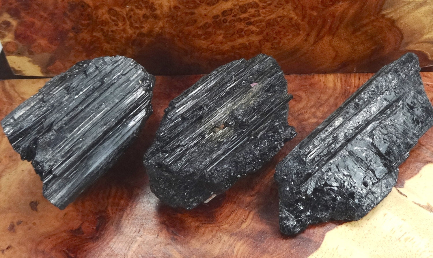 Black Tourmaline Large Raw Crystals (1-3 Inches)