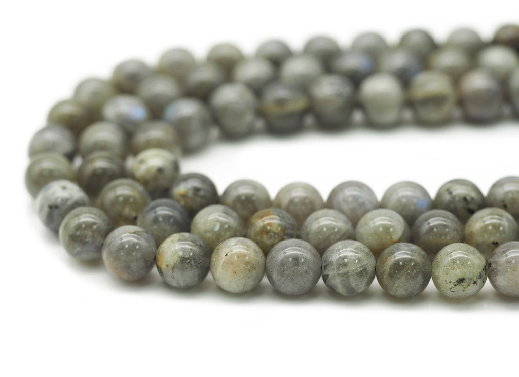 Natural Round Smooth Labradorite Beads, Sku#HY11