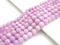 High Quality Natural Kunzite Quartz Round Smooth Beads, 6mm/8mm/10mm Genuine Quartz Beads, 15.5'' Full Strand, Sku#U1171C