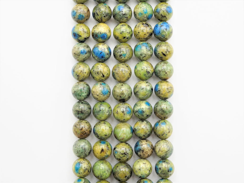 Top Quality Natural K2 Jasper Smooth Round Beads,6mm/10mm/12mm/14mm/16mm Greenish Blue Gemstone Beads,15.5" Full Strand,SKU#U317