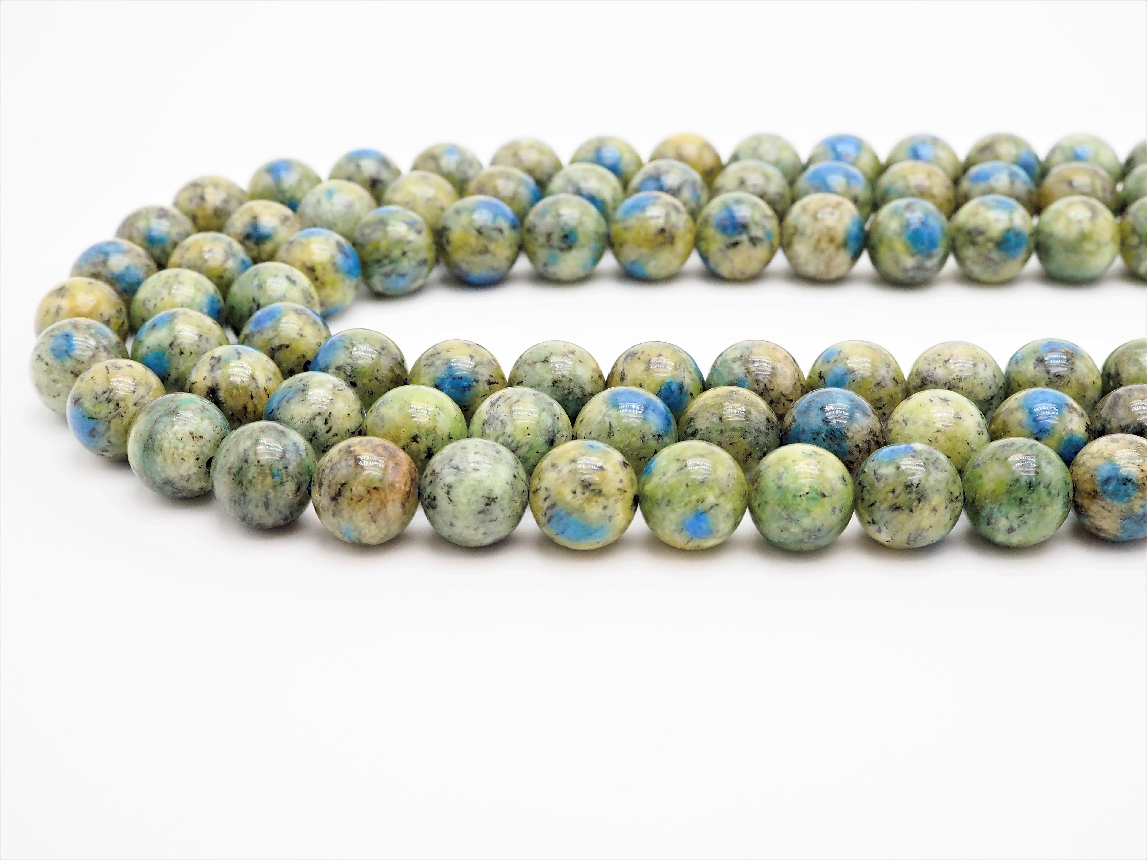Top Quality Natural K2 Jasper Smooth Round Beads,6mm/10mm/12mm/14mm/16mm Greenish Blue Gemstone Beads,15.5" Full Strand,SKU#U317