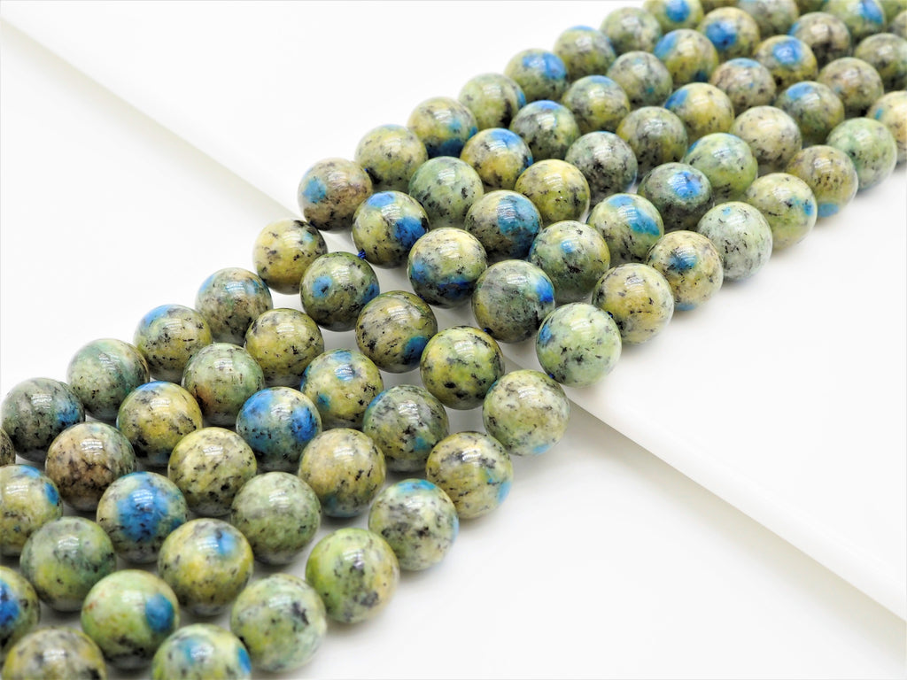 Top Quality Natural K2 Jasper Smooth Round Beads,6mm/10mm/12mm/14mm/16mm Greenish Blue Gemstone Beads,15.5" Full Strand,SKU#U317