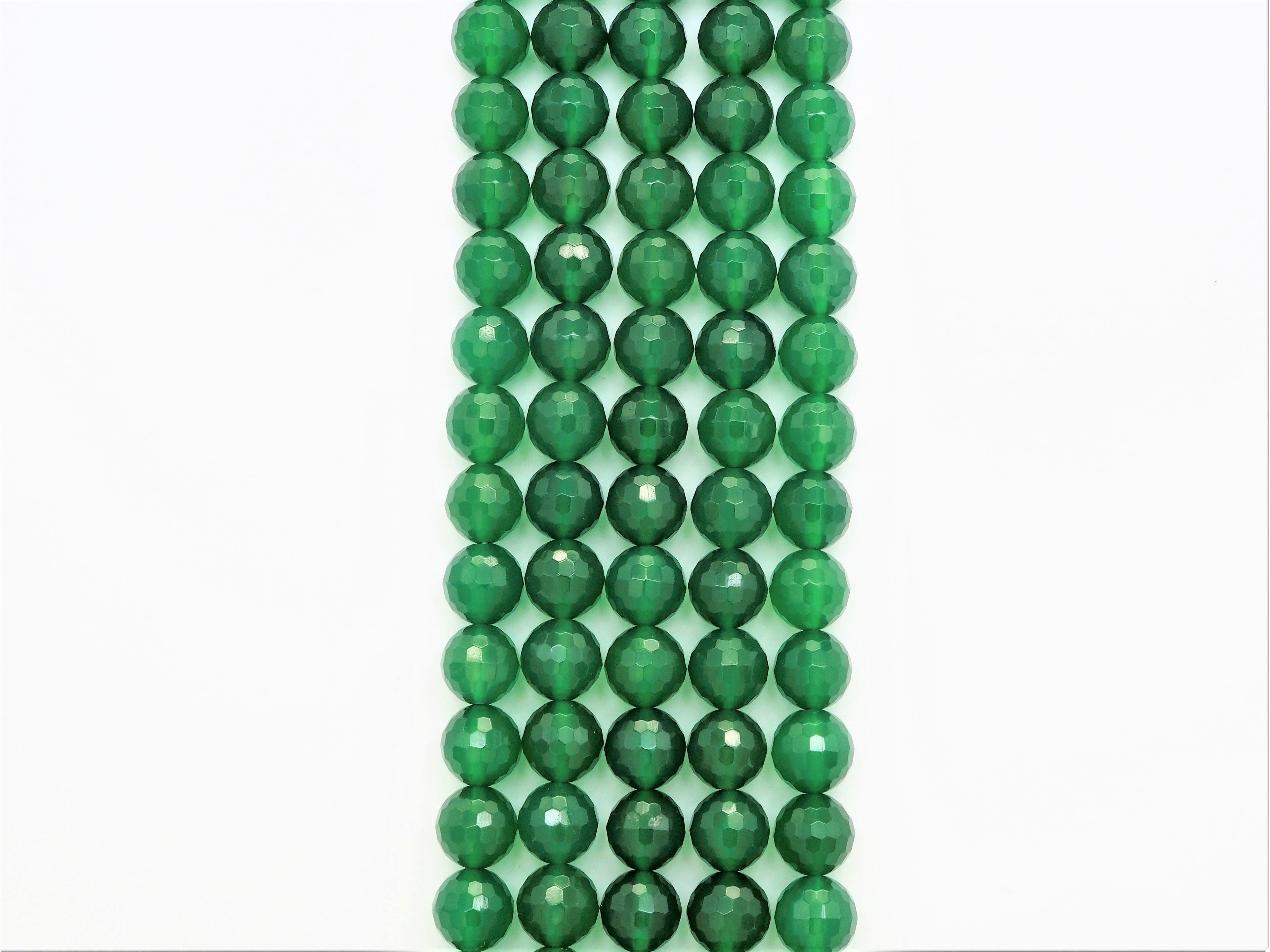 High Quality Faceted/Smooth Green Agate Beads, 6mm/8mm/10mm/12mm, Green Agate Beads,15.5" Full Strand, SKU#U320