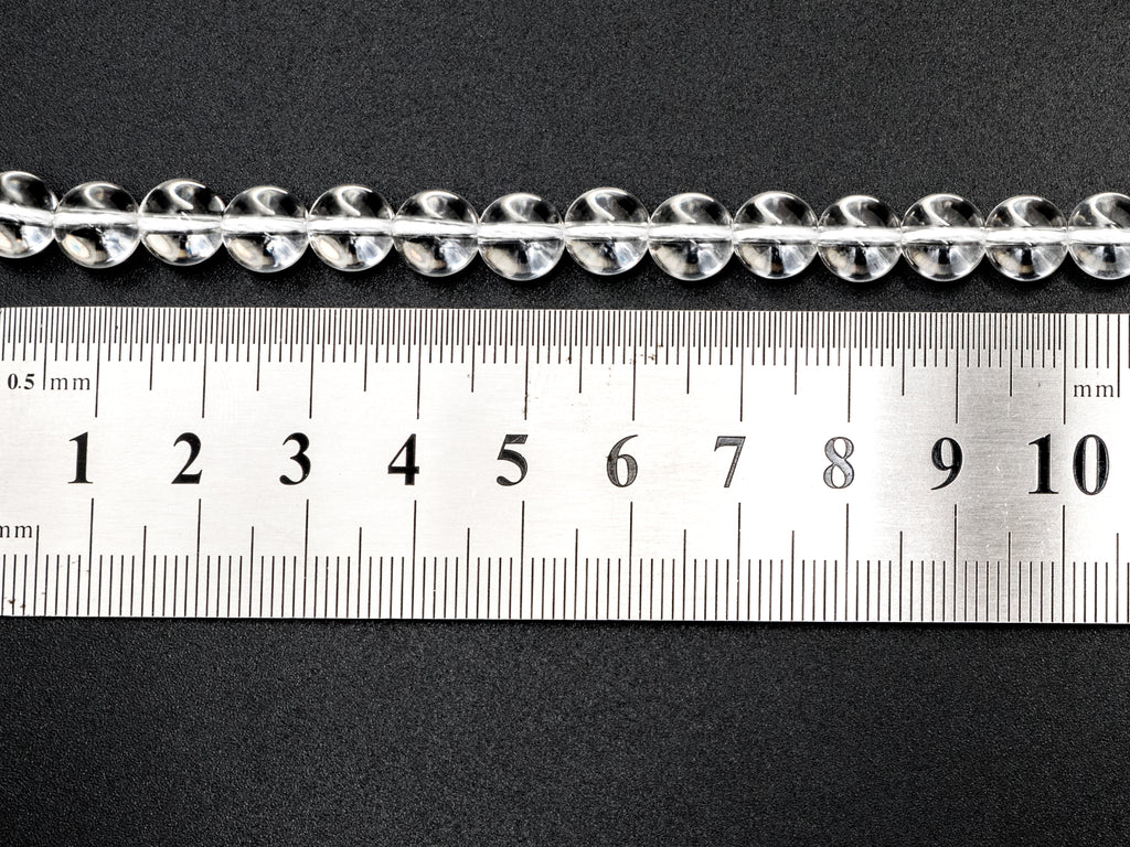 Natural Clear Quartz Round Smooth beads, 6mm/8mm/10mm/12mm Round Quartz beads, 15.5" Full Strand, SKU#V11