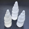 Selenite Crystal Spiral Standing Tower Medium (5-6 Inches)