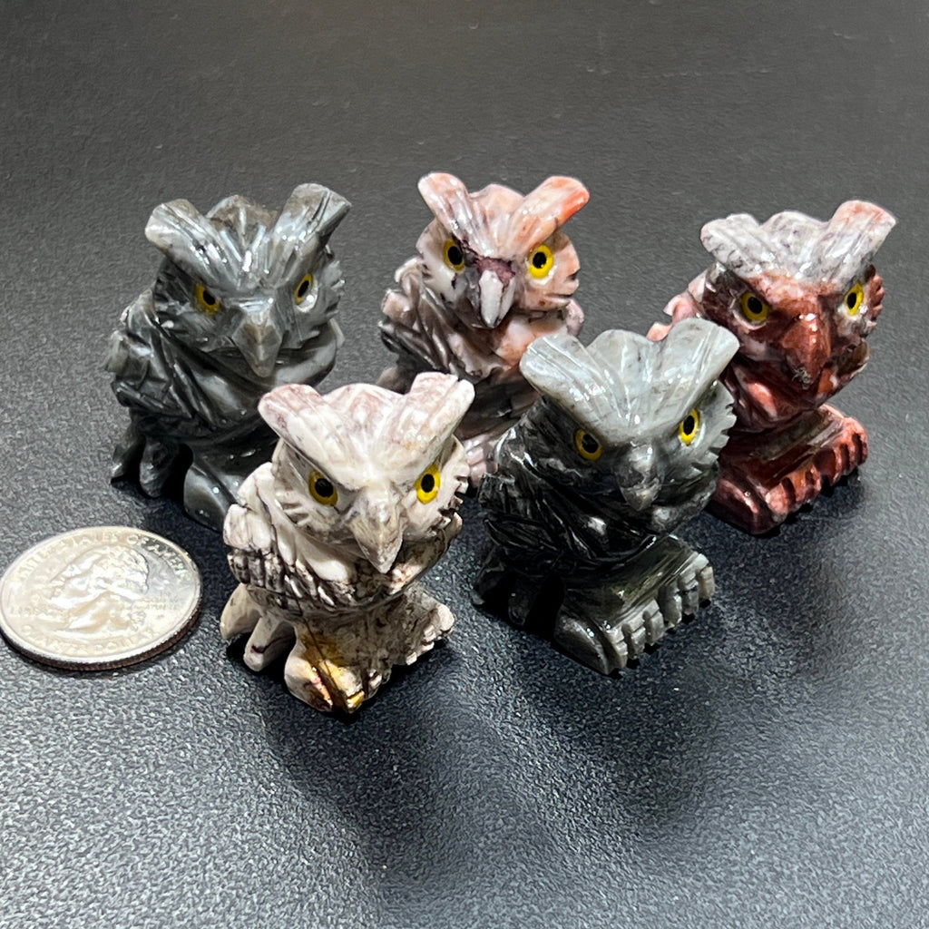 Small Soapstone Animals Miniature Carvings (Packs of 10)