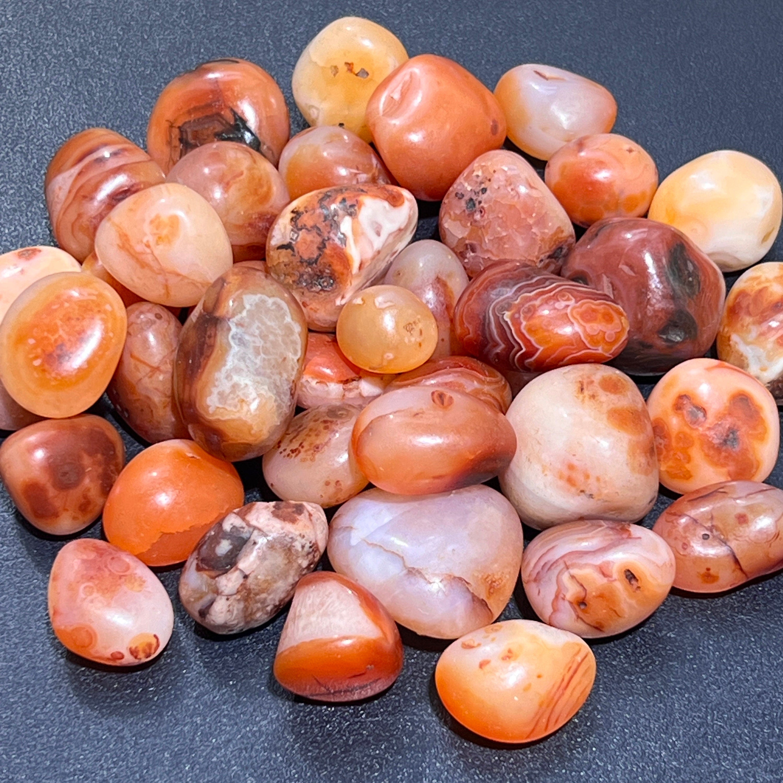 Red Carnelian Agate Tumbled Stones