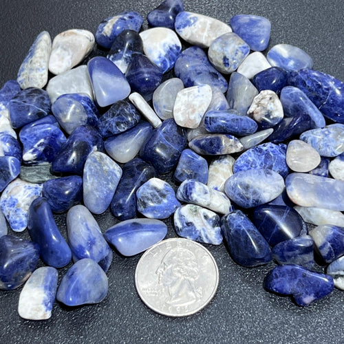 Blue Sodalite Small Tumbled Stones
