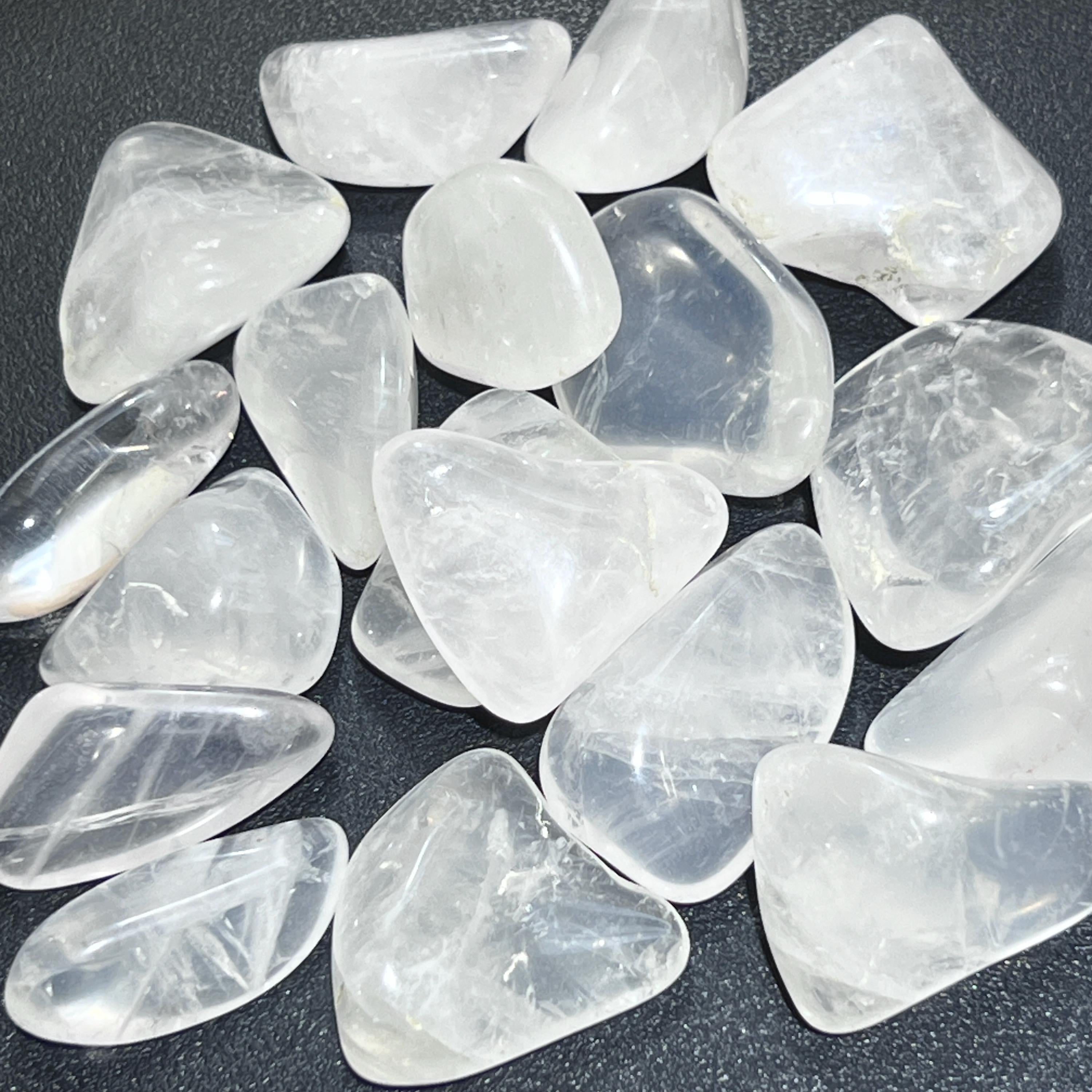 Girasol Moon Quartz Crystal Tumbled Gemstones