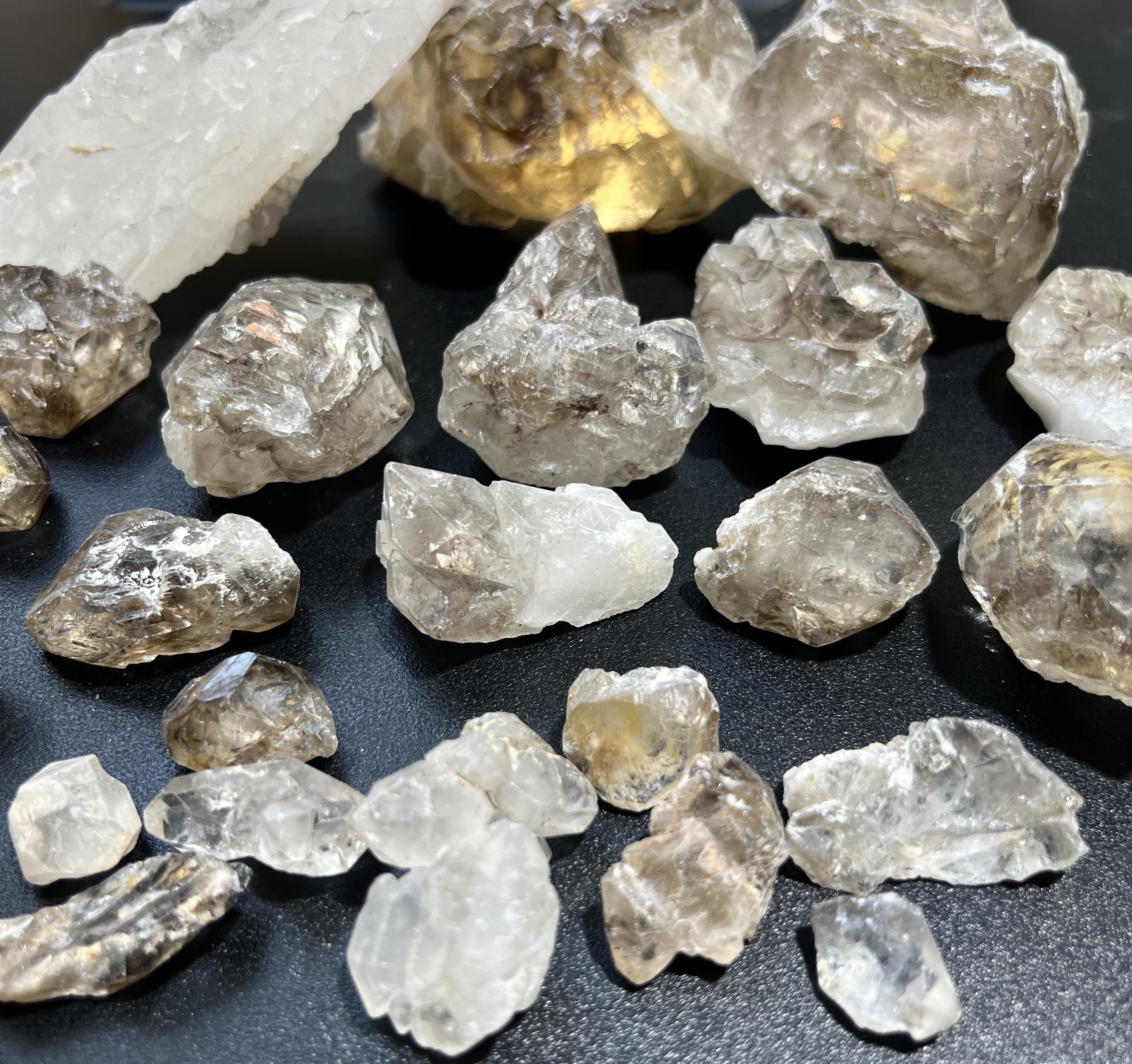Elestial Alligator Quartz Raw Crystal Clusters
