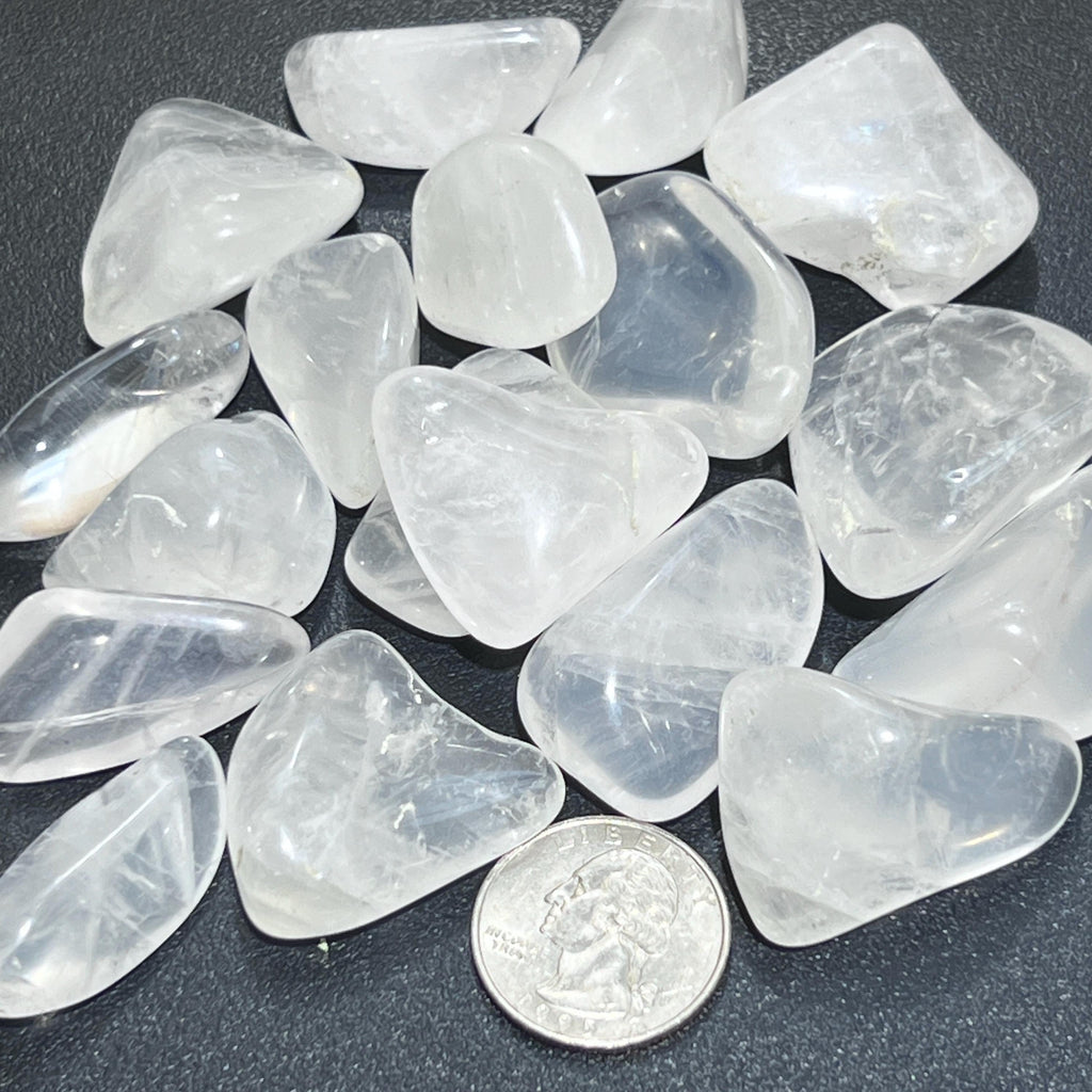 Girasol Moon Quartz Crystal Tumbled Gemstones