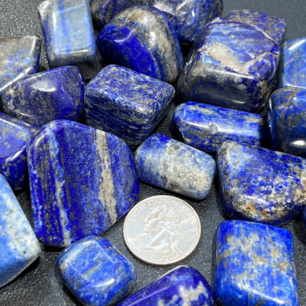 Lapis Lazuli Tumbled Stones Mixed Quality