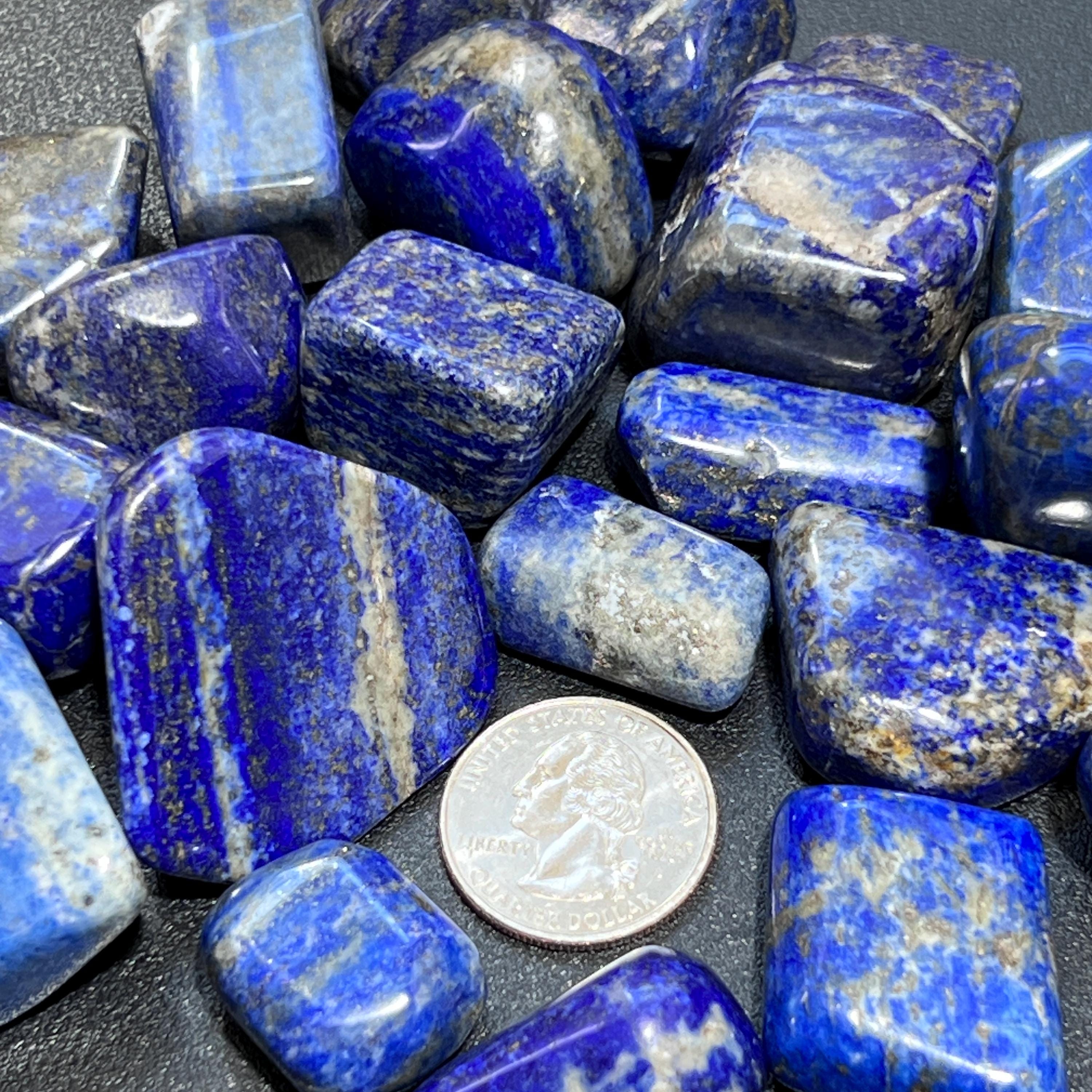 Lapis Lazuli Tumbled Stones Mixed Quality