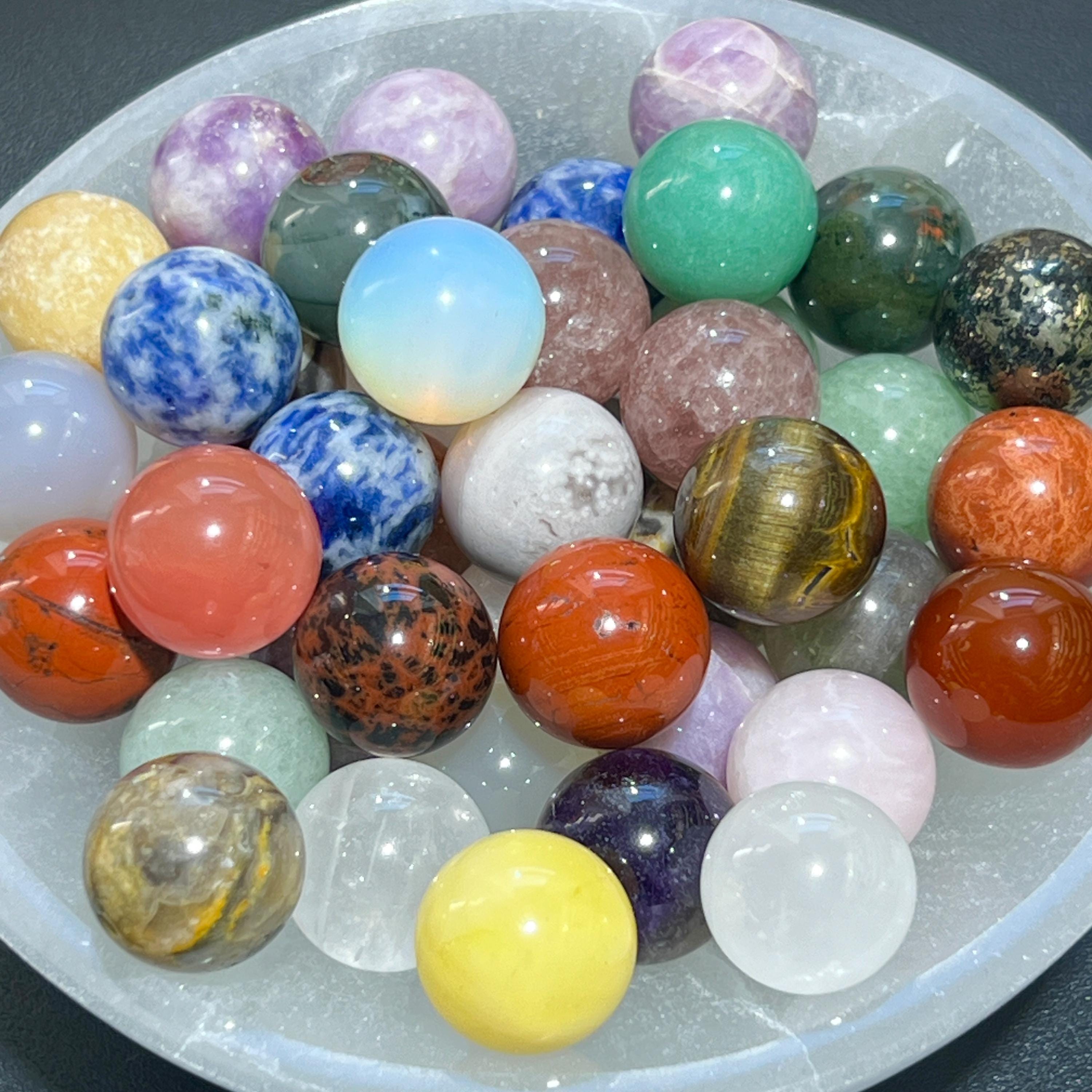 Mixed Crystal Spheres Small Marble Size (15mm)