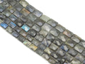 Natural Quality Faceted Rectangle Labradorite Beads, Sku#HY10
