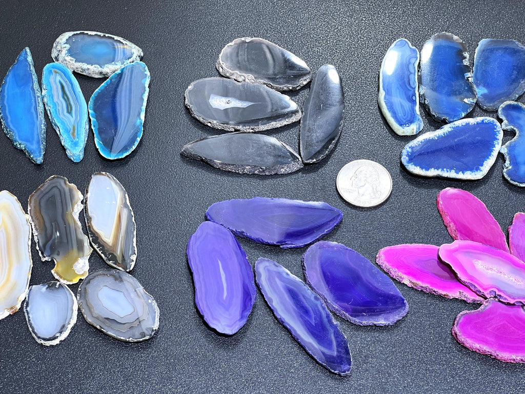 Small Agate Slices (1 Pound, 1-1.5 Inches)