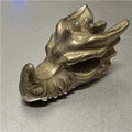 2" Pyrite Dragon Skull