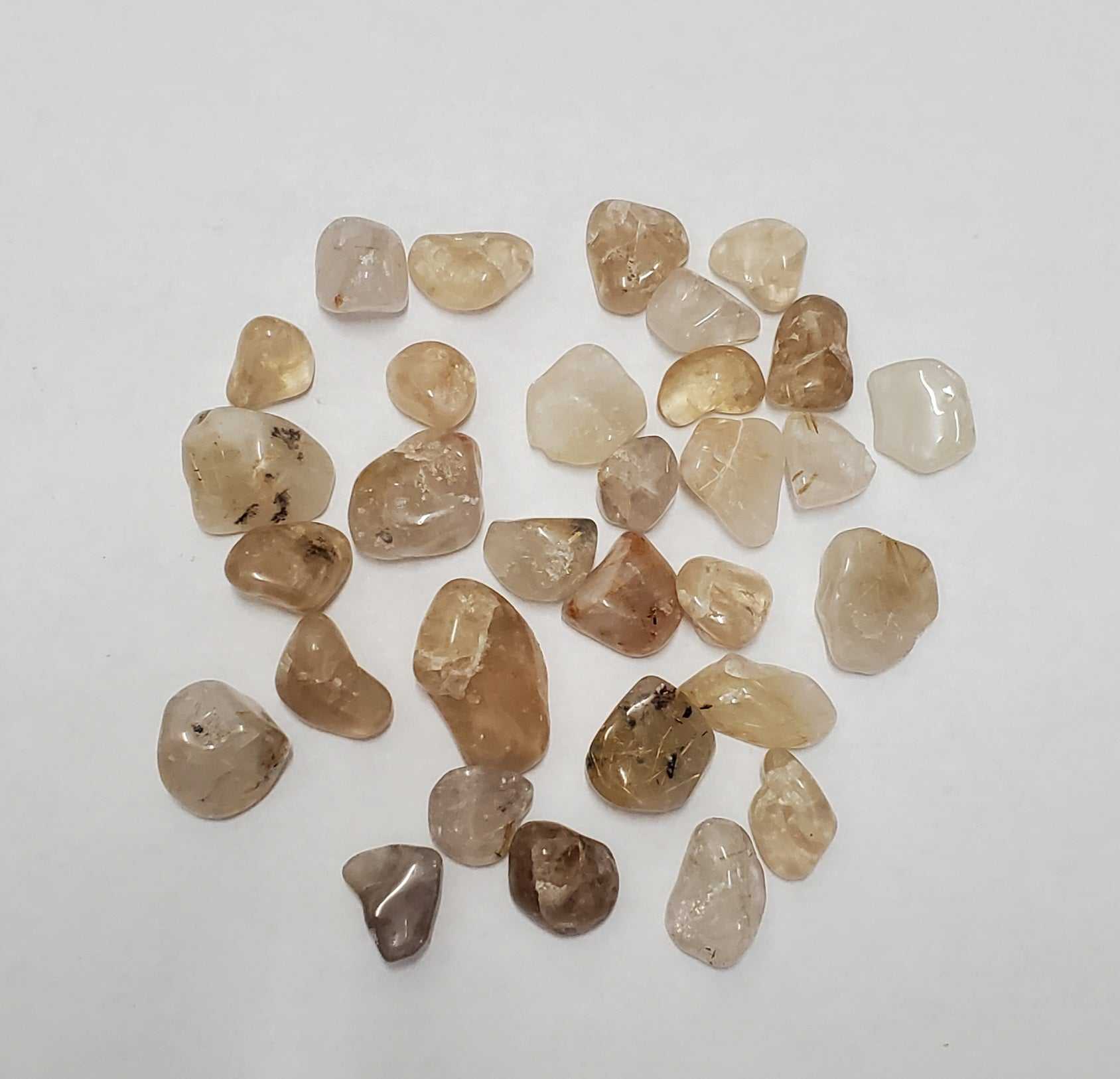 Golden Rutilated Quartz Tumbled Stone