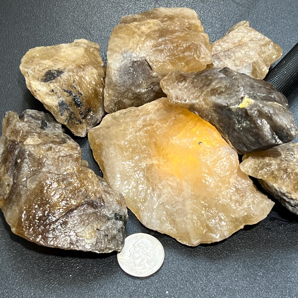 Large Citrine Crystals Raw Stones (Natural Untreated)