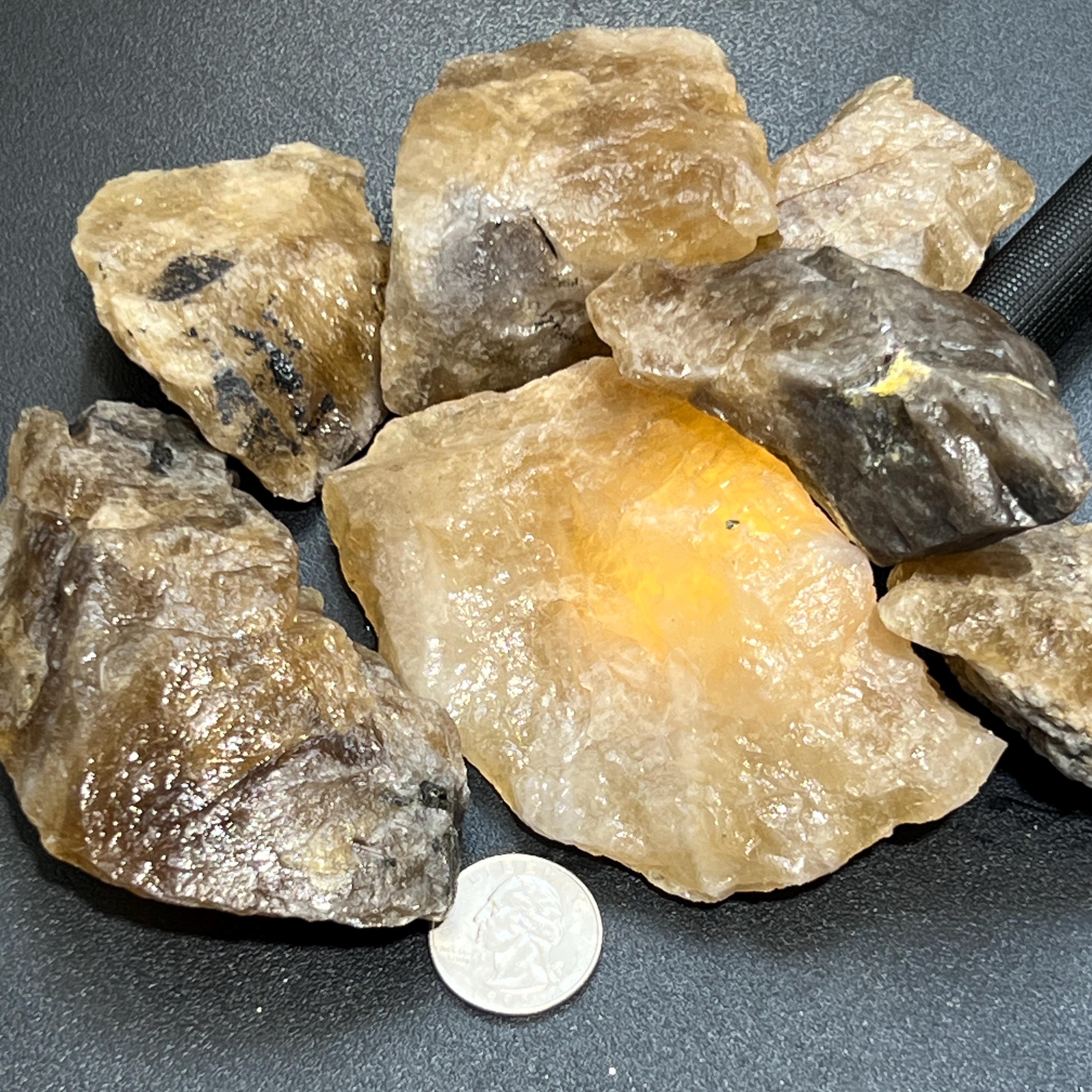 Large Citrine Crystals Raw Stones (Natural Untreated)