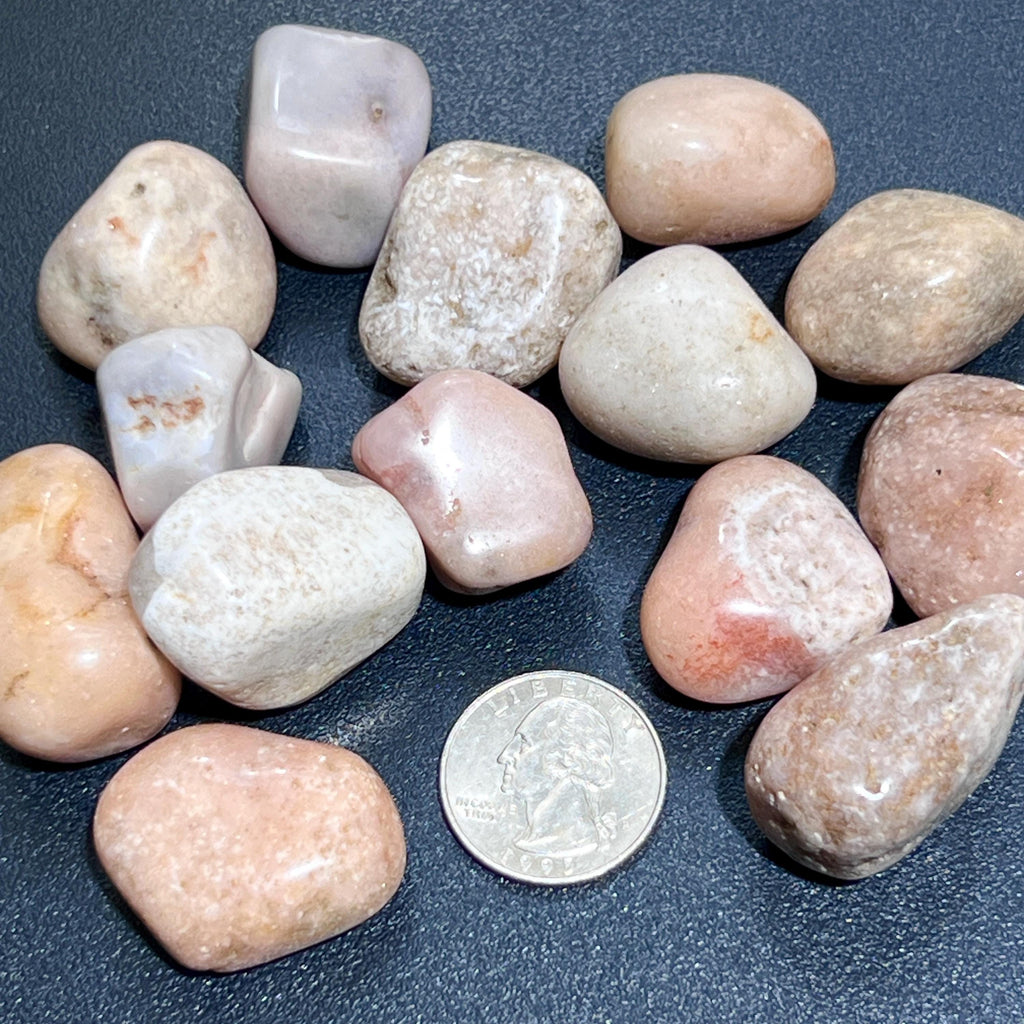 Pink Amethyst Crystal Tumbled Stones