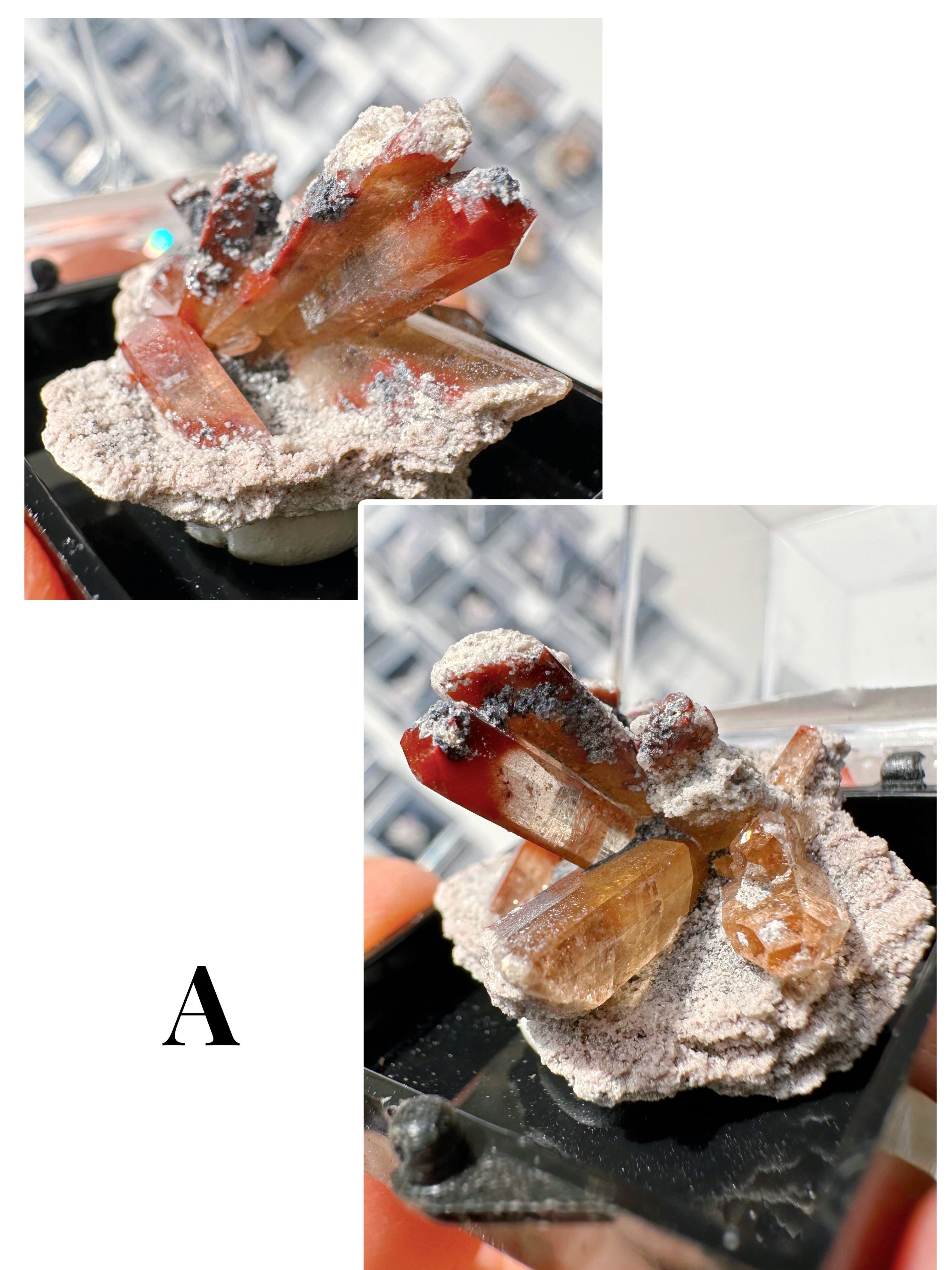 Natural Topaz Thumbnails in a Perky Box - from Zacatecas, Mexico