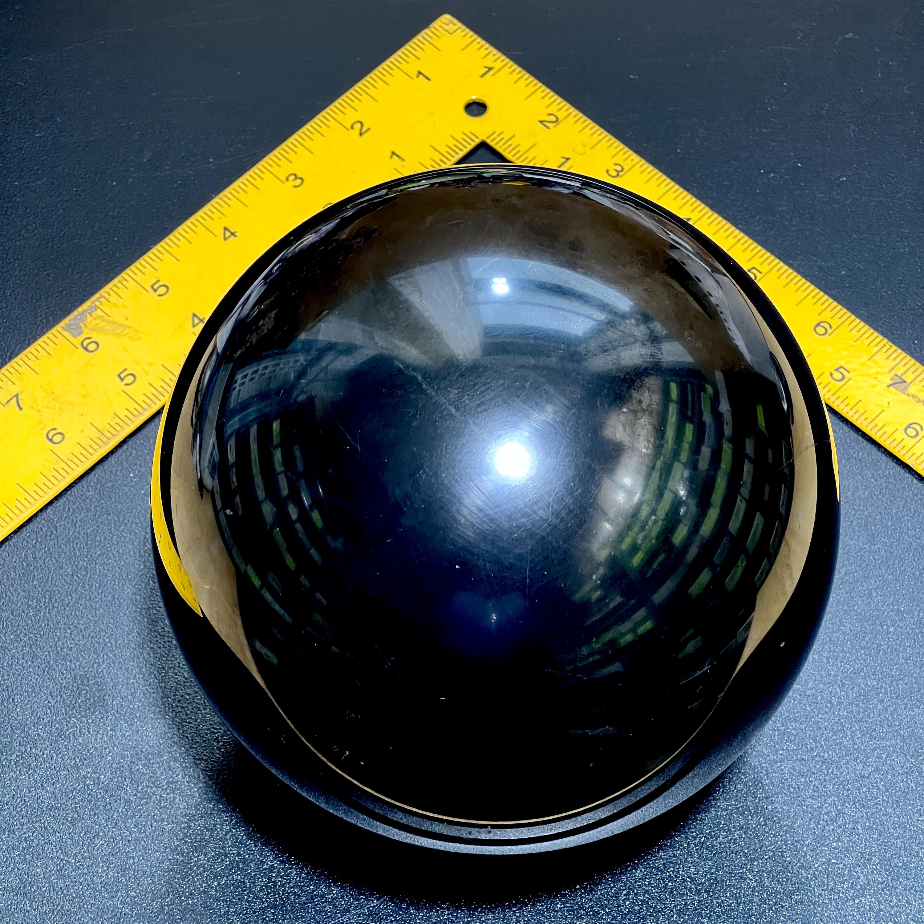 Karelian Black Shungite Sphere (6 Inch Diameter, 9 LBs)