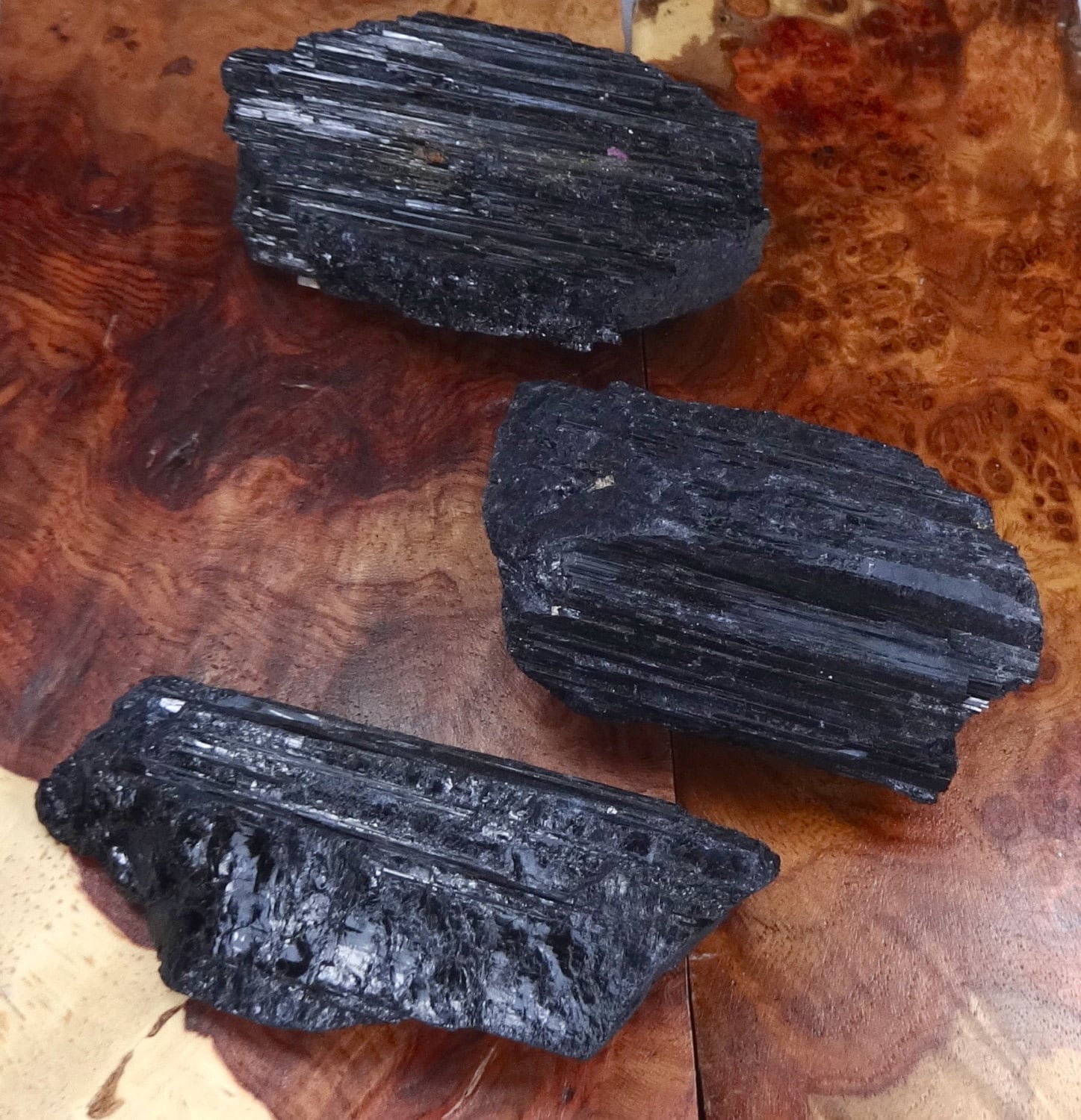 Black Tourmaline Large Raw Crystals (1-3 Inches)