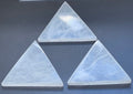 Polished Selenite Crystal Triangle Flat Plate (6 Inches)