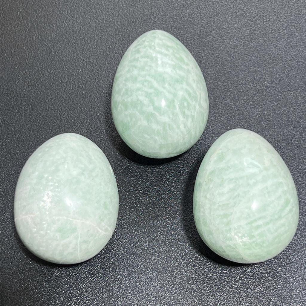 Amazonite Crystal Egg Carving