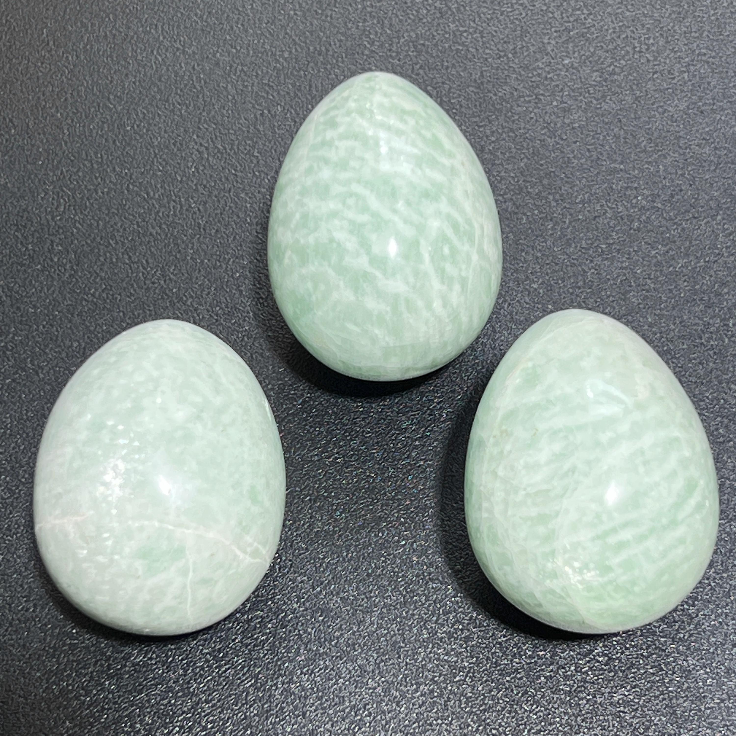 Amazonite Crystal Egg Carving