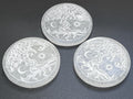 Selenite Crystal Tree Of Life Round Circle Plate (4 Inch)