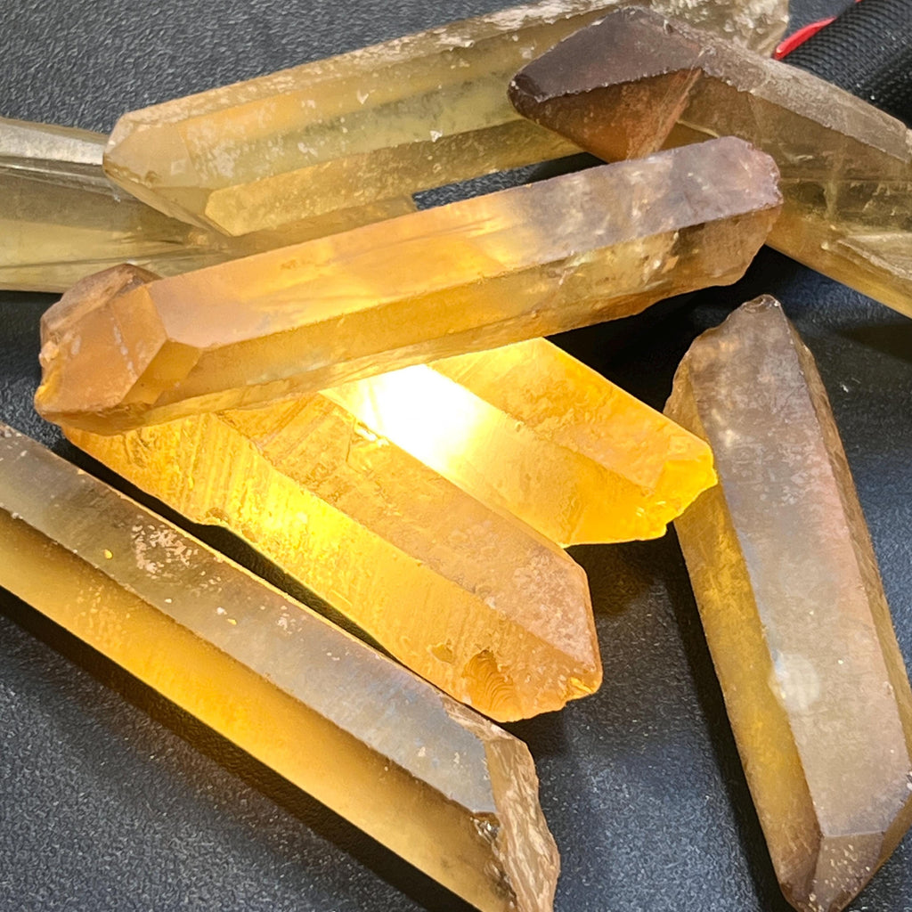 Citrine Crystal Points Extra Large Natural (Single or Double Terminated, 2-4 Inches)