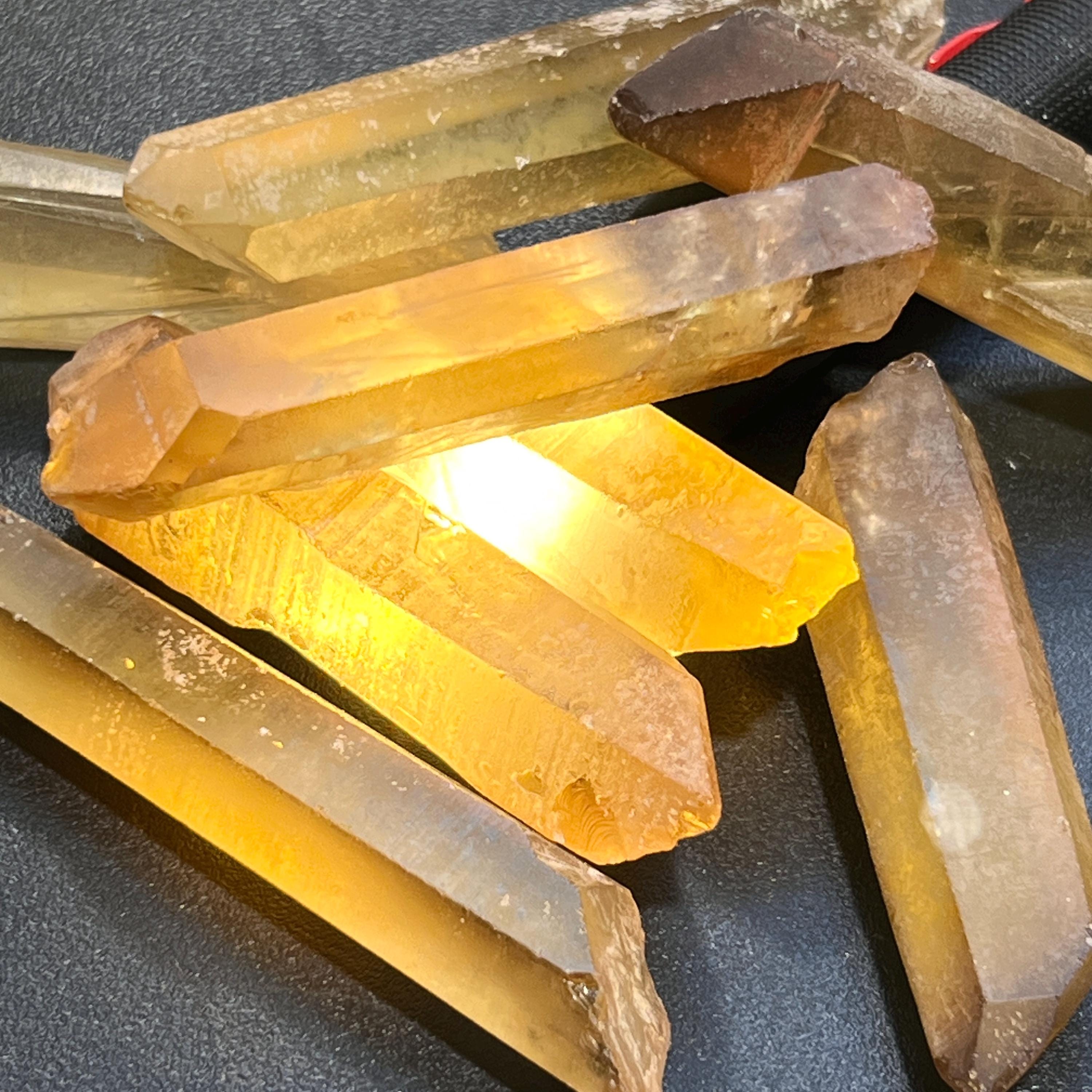 Citrine Crystal Points Extra Large Natural (Single or Double Terminated, 2-4 Inches)