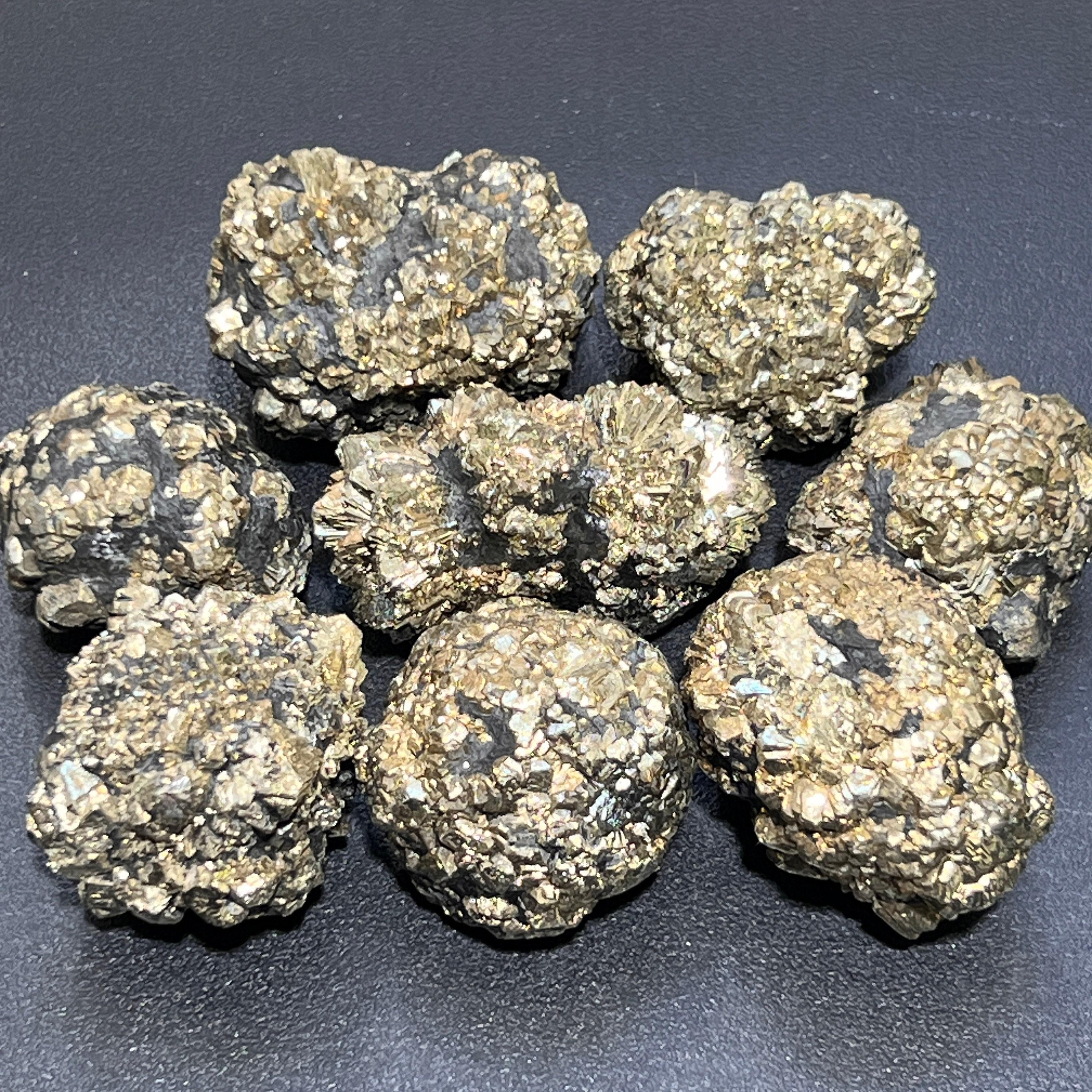 Marcasite Crystal Nodules Iron Pyrite Large Gold Nugget
