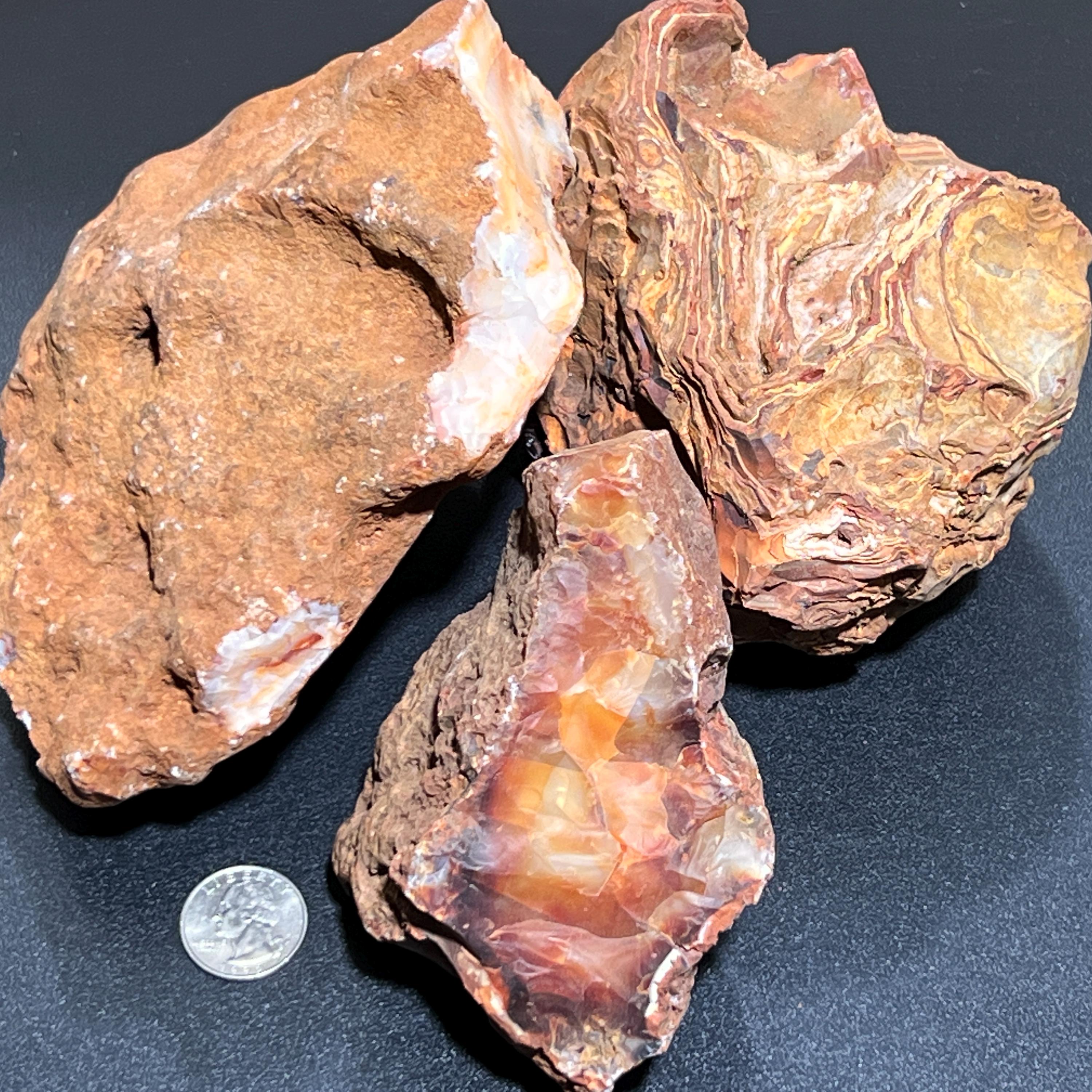 Red Carnelian Agate Raw Crystal Boulders Large Extra Quality (4-8 Inches)