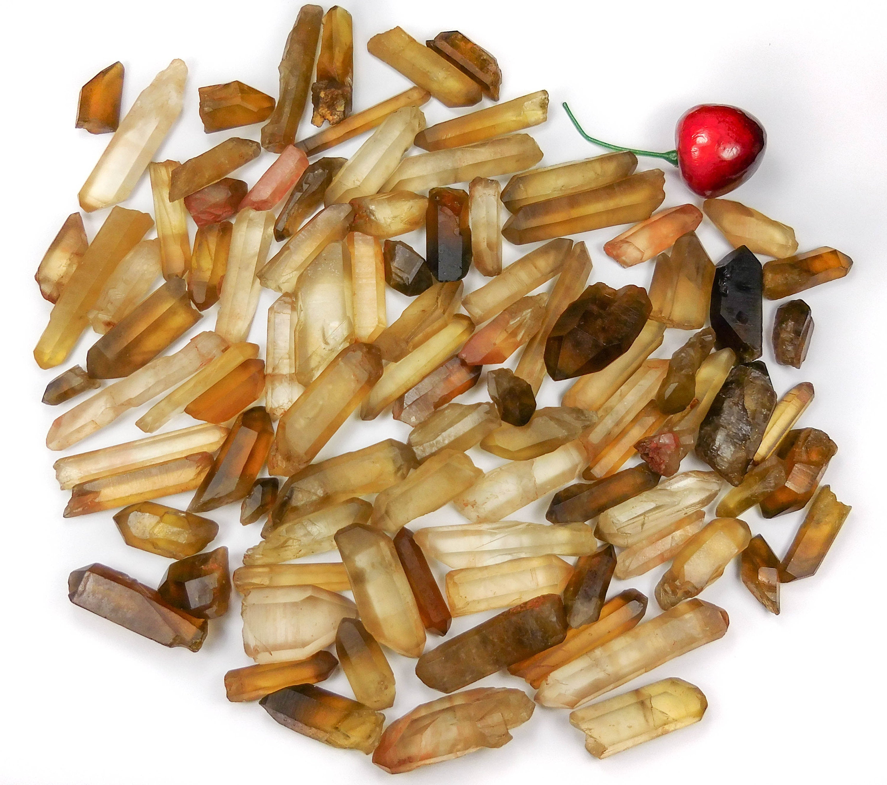 Natural Untreated Citrine Crystal Points Lot 50 Grams (6 to 10 pcs)