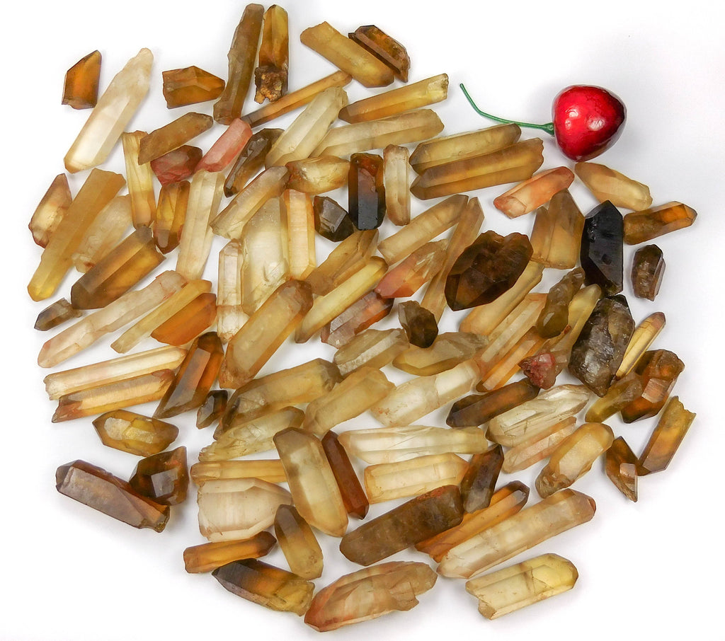 Natural Untreated Citrine Crystal Points (3 pcs )
