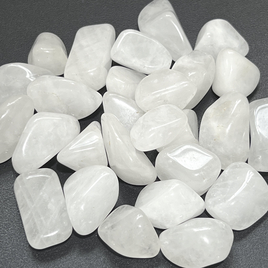 White Quartz Crystal Tumbled Stones