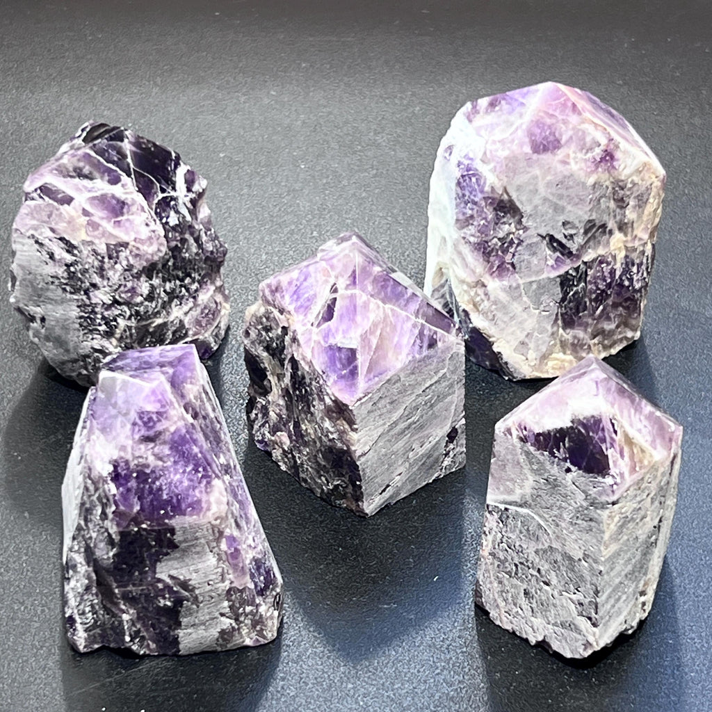 Banded Amethyst Crystal Point Tower