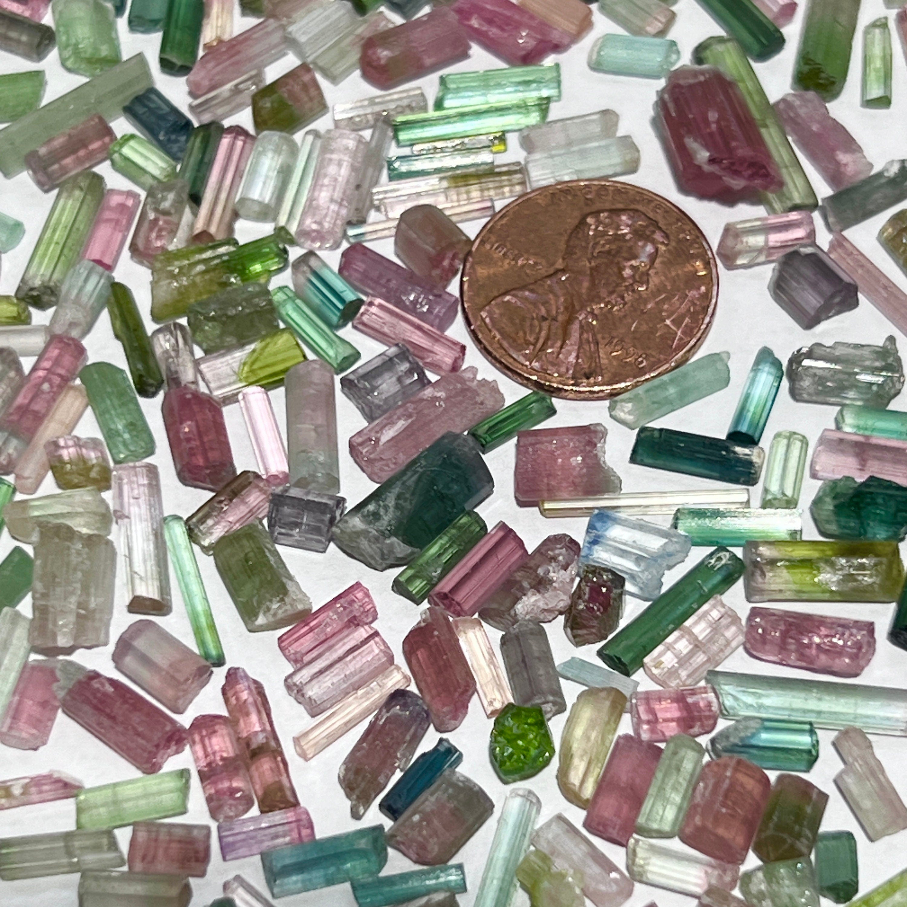 Watermelon Tourmaline Crystals Natural Gemstones